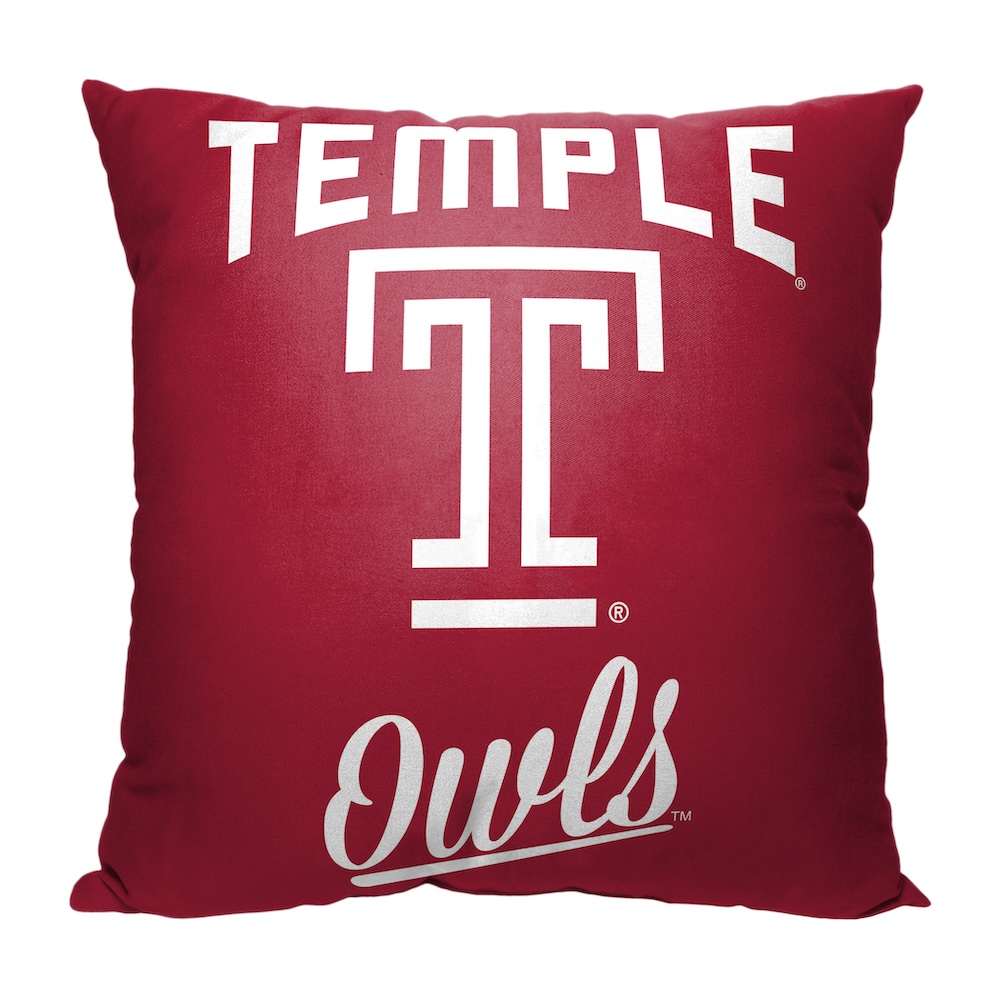 Temple Owls ALUMNI Decorative Throw Pillow 18 x 18 inch