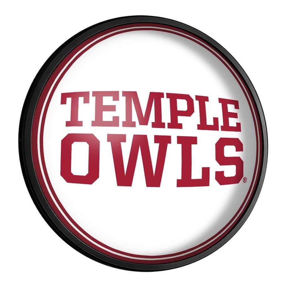 Temple Owls Slimline LED Wall Sign