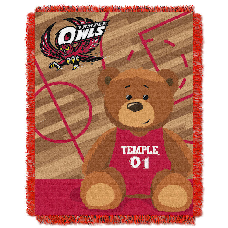 Temple Owls Woven Baby Blanket 36 x 48