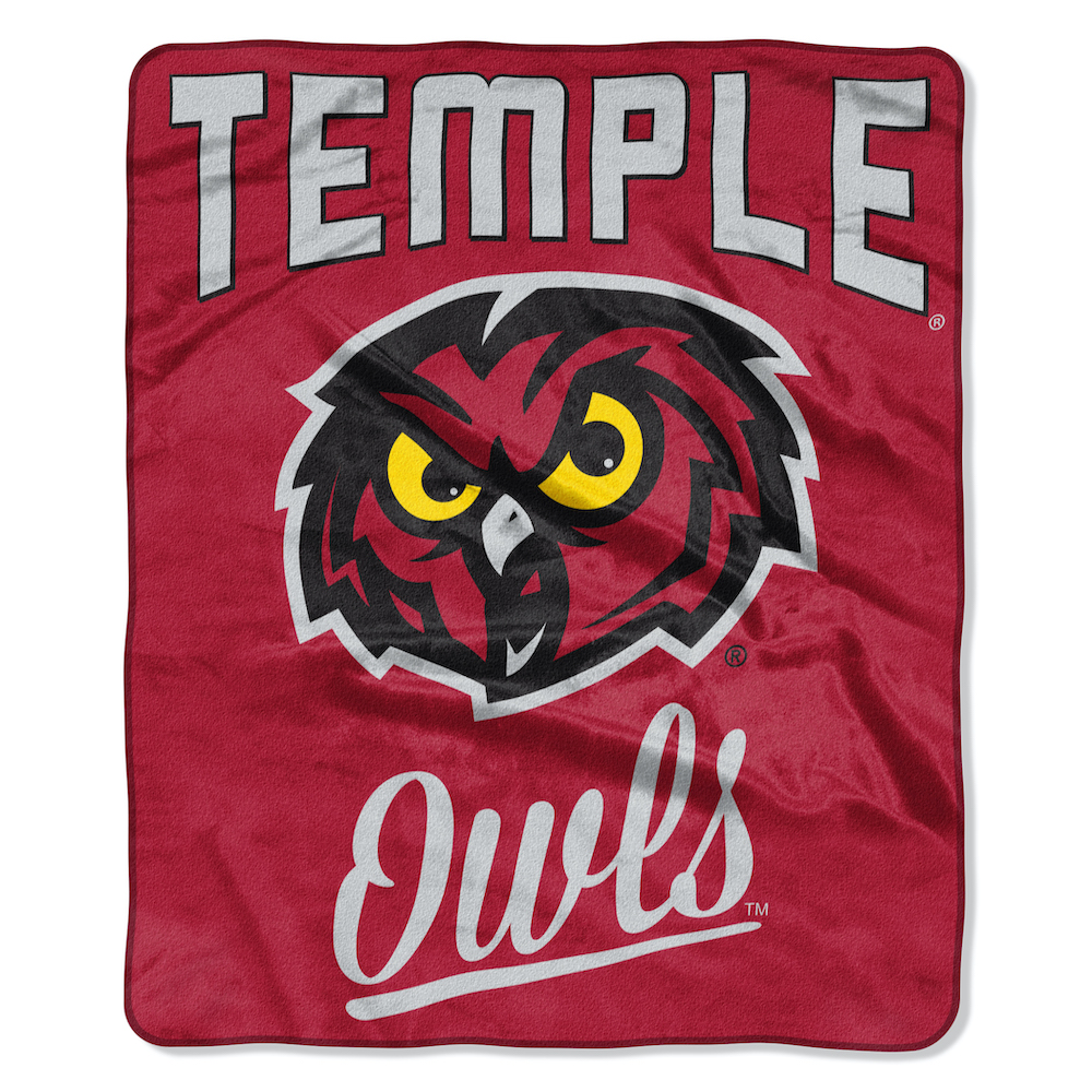 Temple Owls Plush Fleece Raschel Blanket 50 x 60