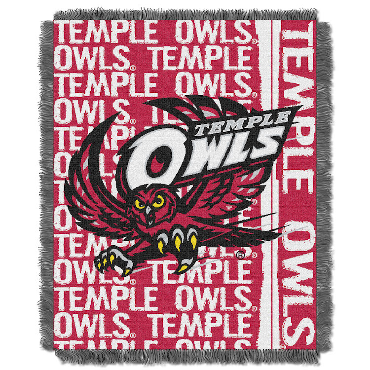 Temple Owls Double Play Tapestry Blanket 48 x 60