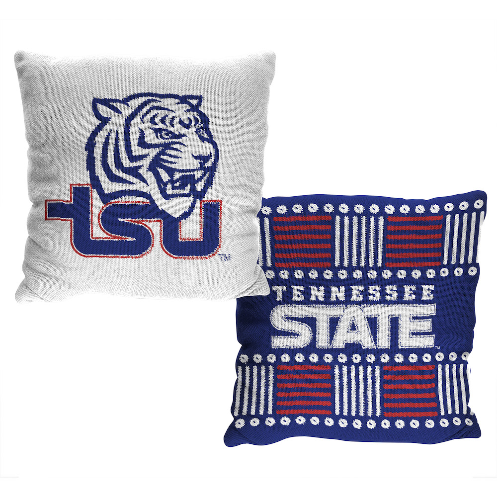 Tennessee State Tigers HOMAGE Double Sided INVERT Woven Pillow