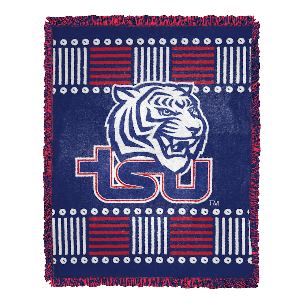 Tennessee State Tigers HOMAGE Jacquard Throw Blanket 48 x 60