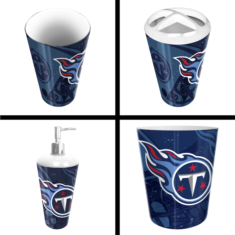 Tennessee Titans 4 Piece Bathroom Accessory Set