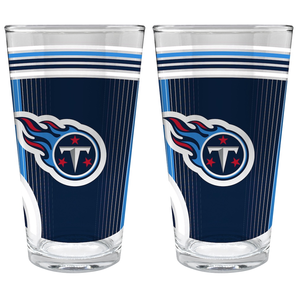 Tennessee Titans COOL VIBES 2 pc Pint Glass Set