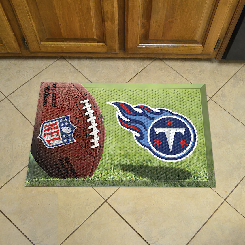 Tennessee Titans Ball Style SCRAPER Door Mat