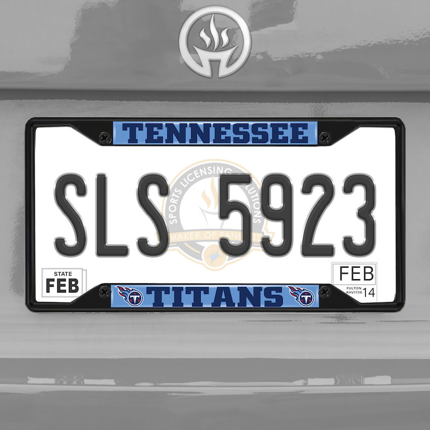 Tennessee Titans Black License Plate Frame