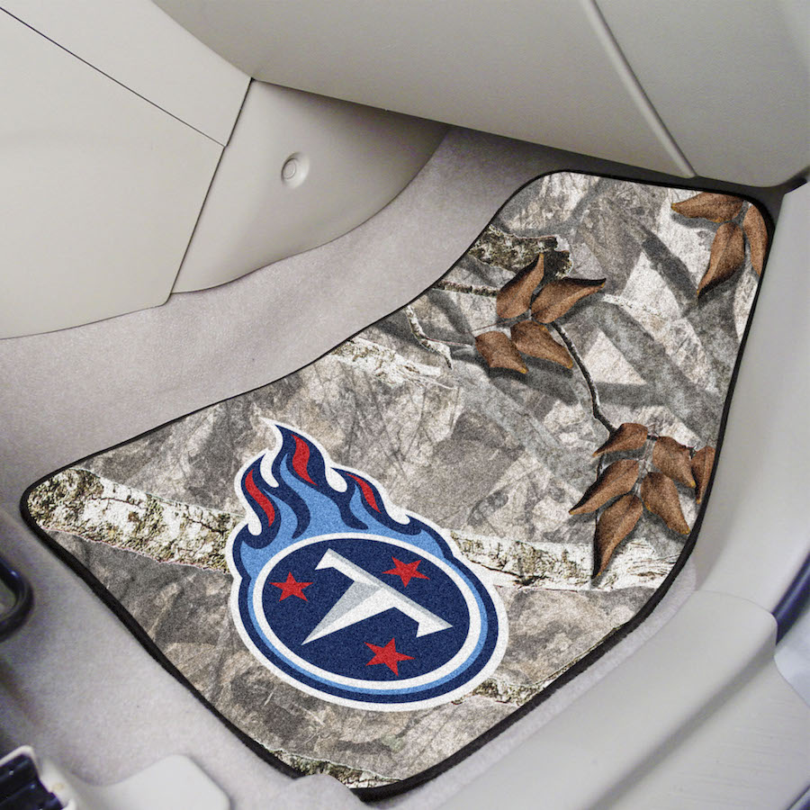 Tennessee Titans Carpeted Camouflage Car Floor Mats 18 x 27 inch