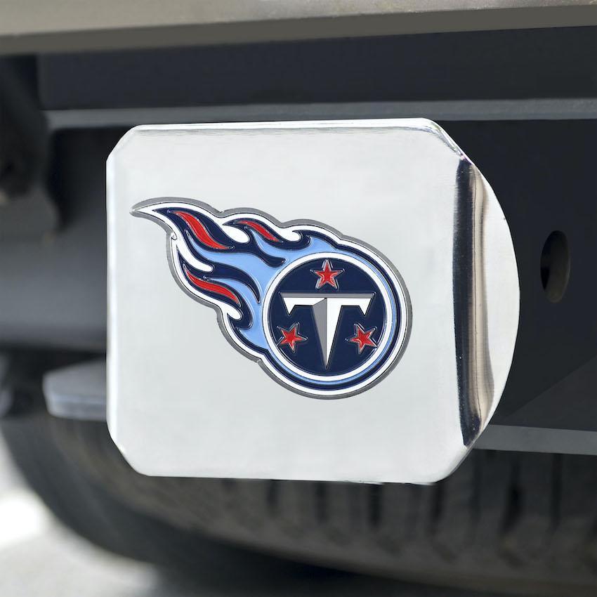 Tennessee Titans Color Chrome Trailer Hitch Cover