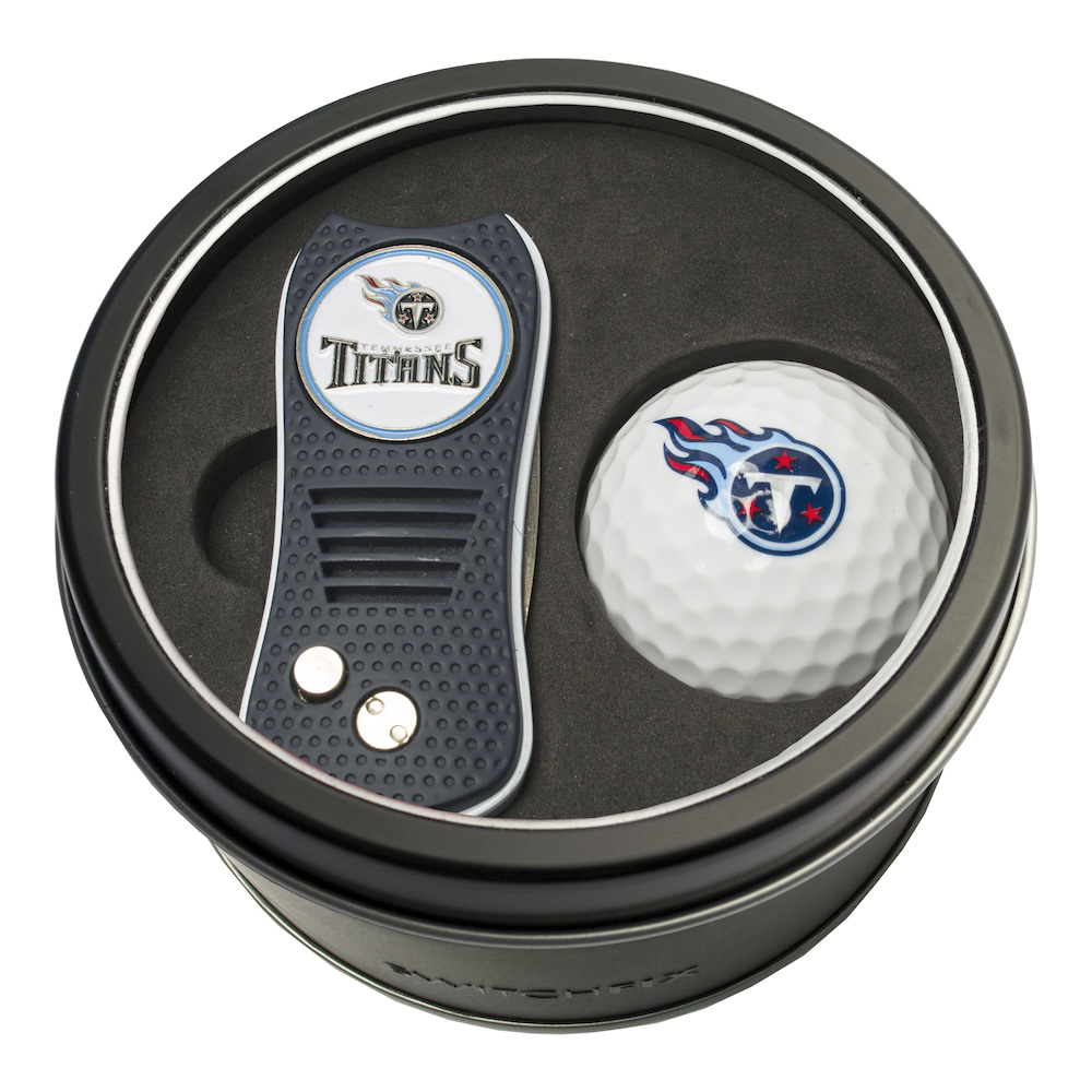 Tennessee Titans Switchblade Divot Tool and Golf Ball Gift Pack