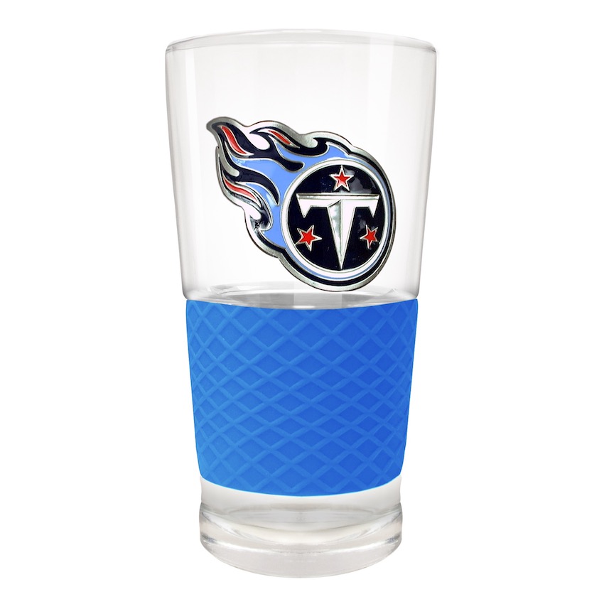 Tennessee Titans 22 oz Pilsner Glass with Silicone Grip