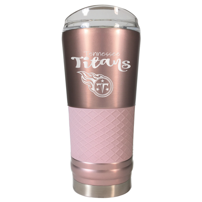 Tennessee Titans 24 oz Rose Gold Draft Travel Tumbler