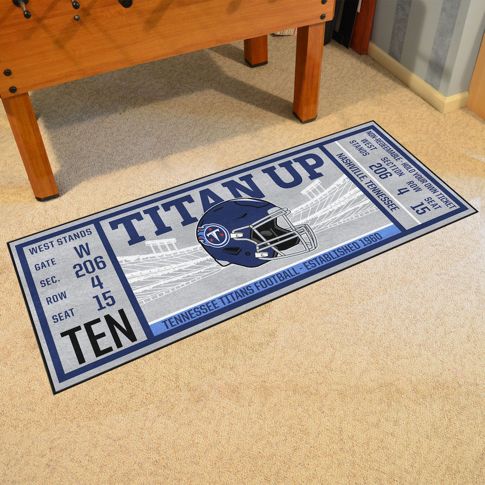 Tennessee Titans 30 x 72 Game Ticket Carpet Runner