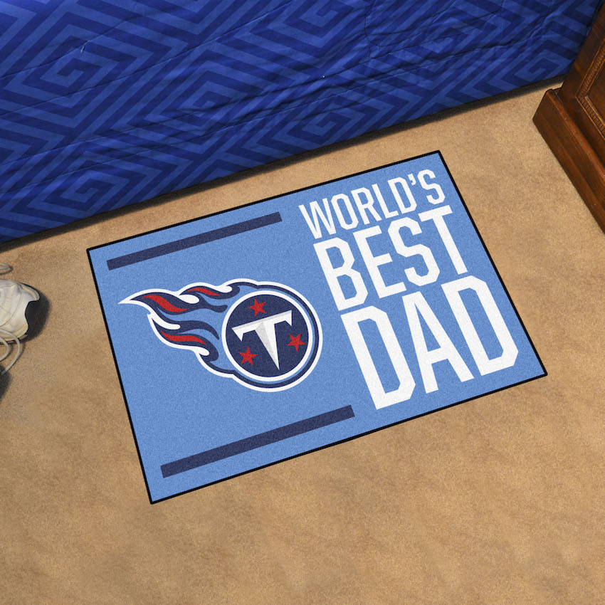 Tennessee Titans 20 x 30 WORLDS BEST DAD Floor Mat