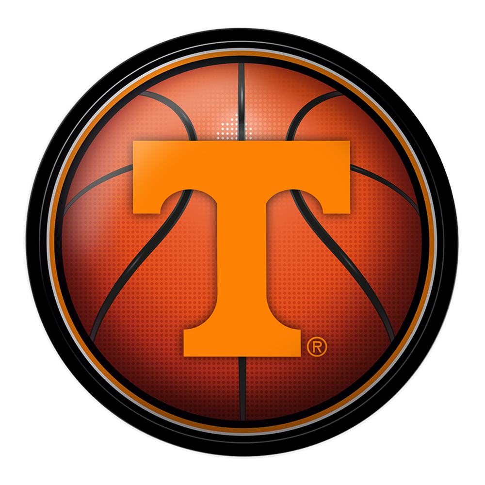 Tennessee Volunteers Modern Disc BASKETBALL Wall Sign