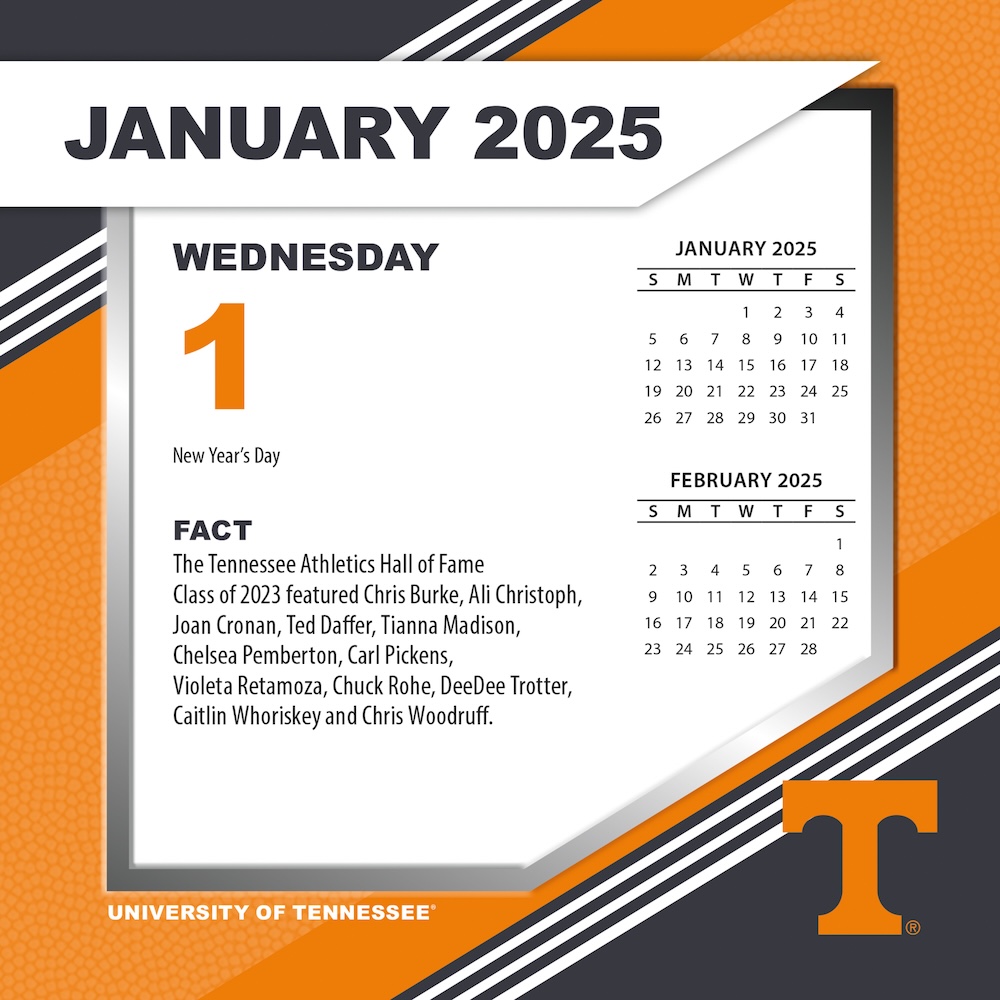 Tennessee Volunteers 2025 NCAA Page-A-Day Box Calendar