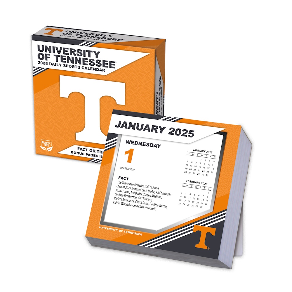 Tennessee Volunteers 2025 NCAA Page-A-Day Box Calendar