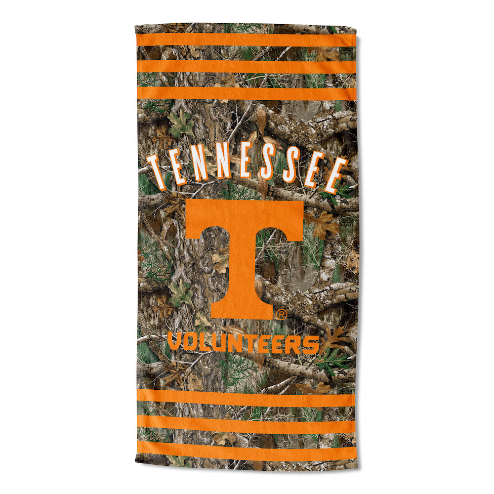 Tennessee Volunteers Real Tree Camo 30x60 Beach Towel