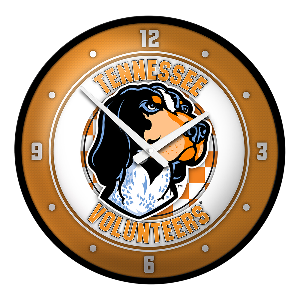 Tennessee Volunteers MASCOT Modern Disc Wall Clock