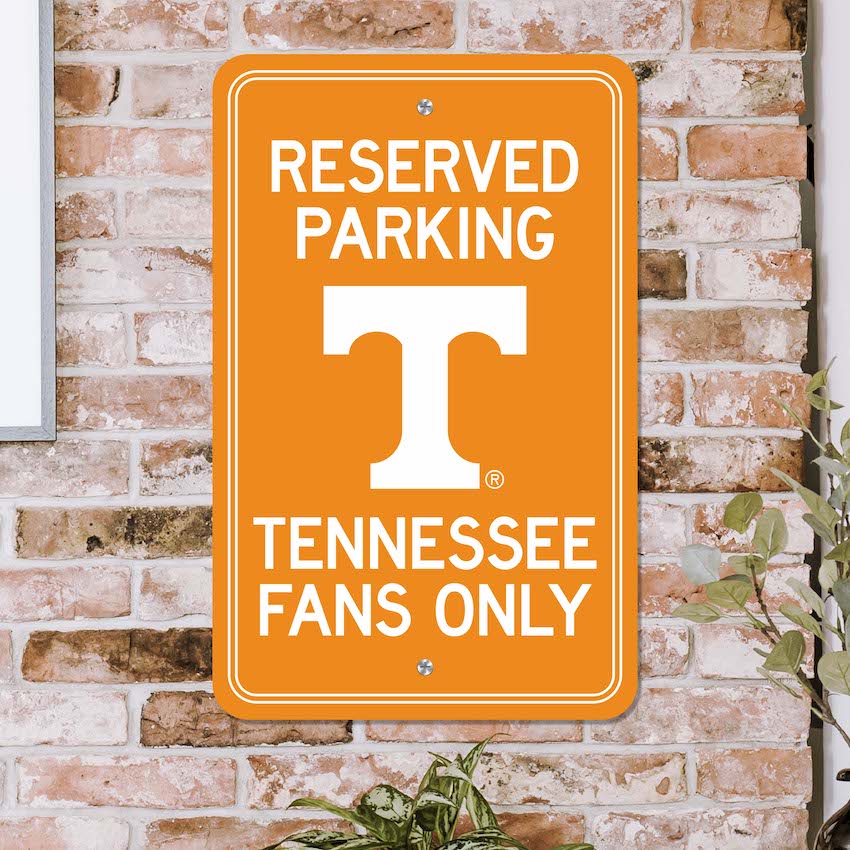 Tennessee Volunteers RESERVED Parking Sign