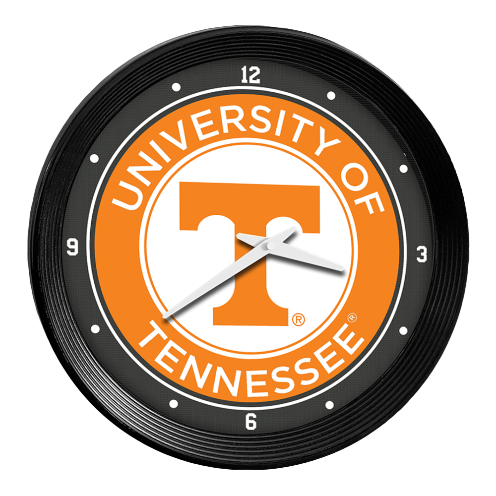 Tennessee Volunteers Ribbed Frame Wall Clock