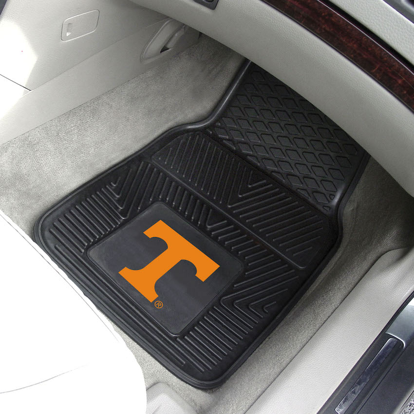 Tennessee Volunteers Car Floor Mats 18 x 27 Heavy Duty Vinyl Pair