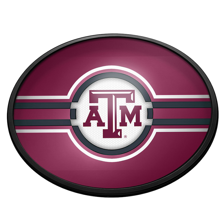 Texas A&M Aggies Slimline LED Wall Sign ~ OVAL PRIMARY