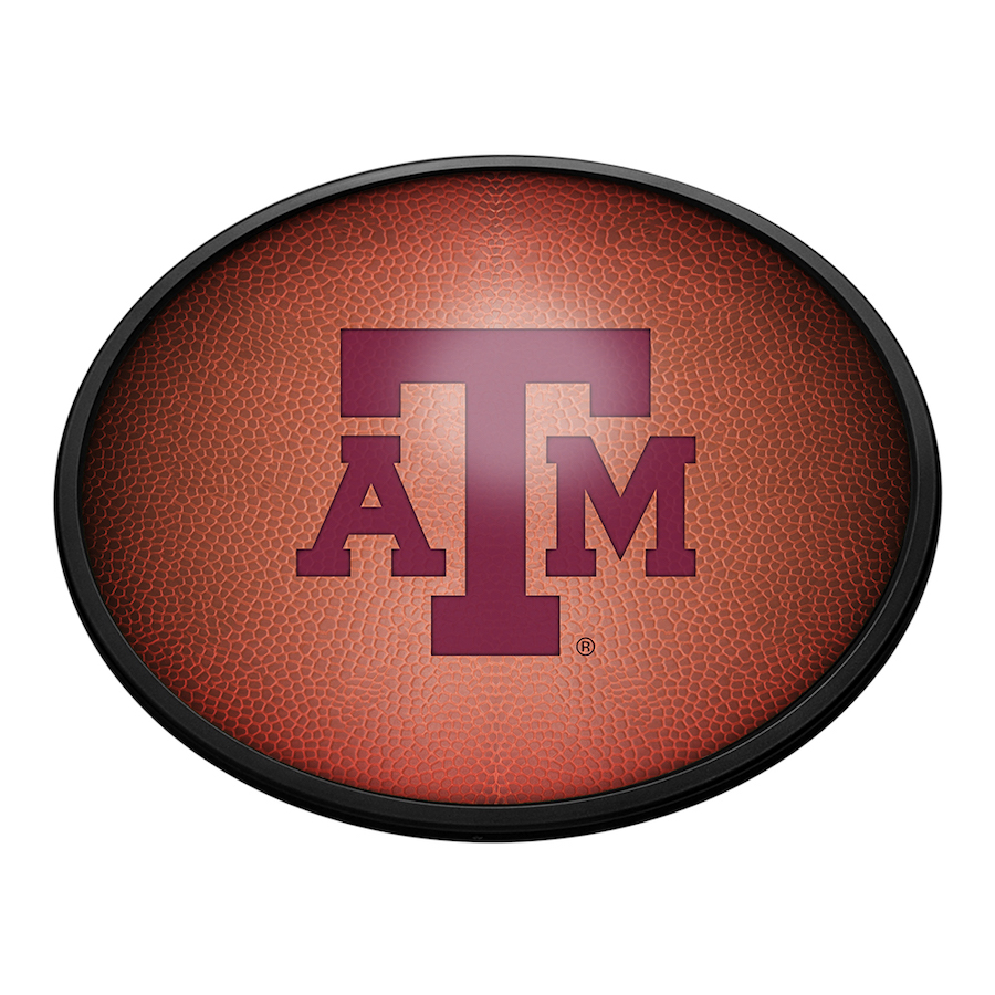 Texas A&M Aggies PIGSKIN Slimline LED Wall Sign ~ OVAL