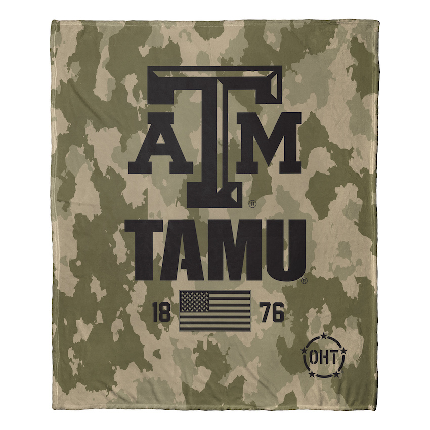 Texas A&M Aggies OHT Special OPS Silk Touch Throw Blanket