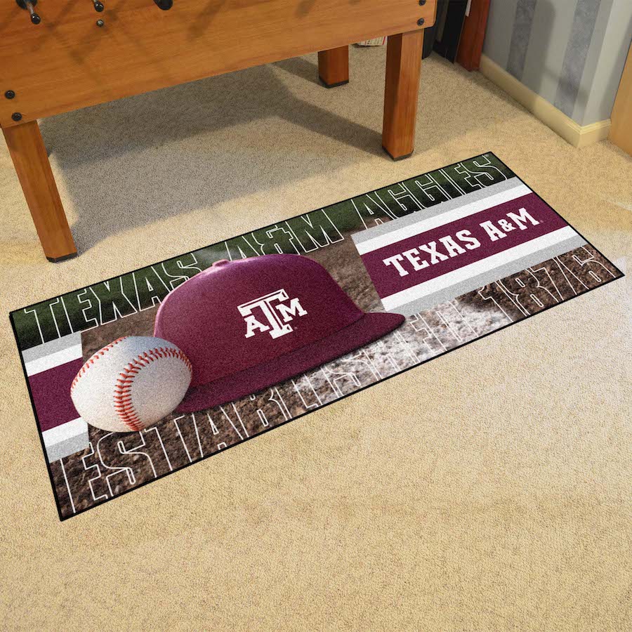 Texas A&M Aggies 30 x 72 Baseball Carpet Runner