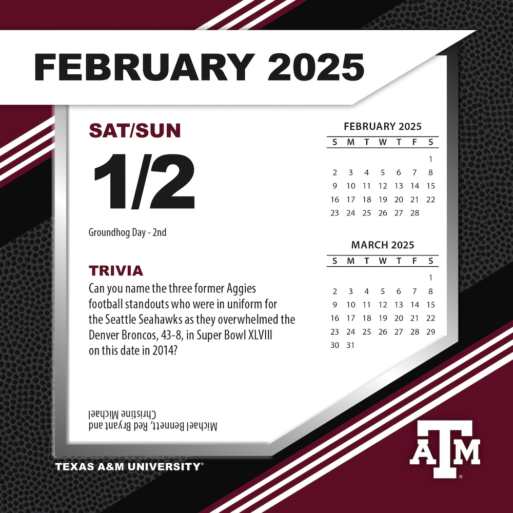 Texas A&M Aggies 2025 NCAA Page-A-Day Box Calendar