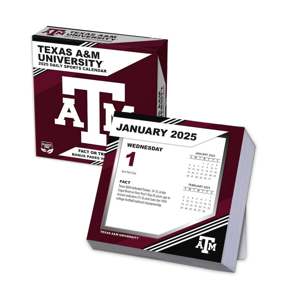 Texas A&M Aggies 2025 NCAA Page-A-Day Box Calendar