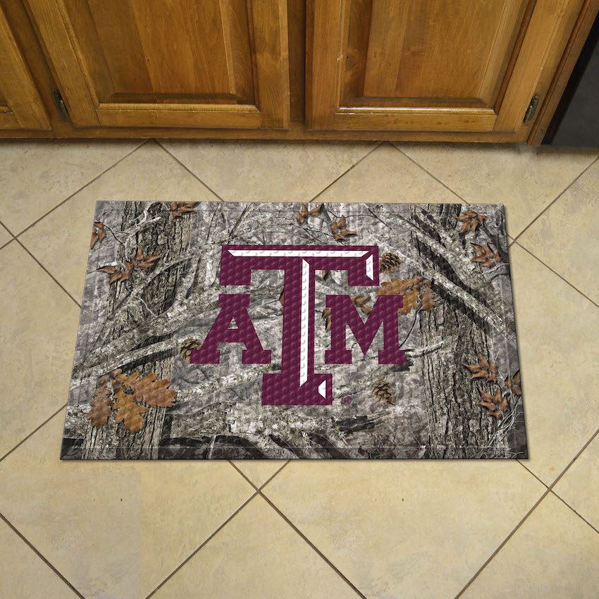 Texas A&M Aggies Camo Style SCRAPER Door Mat