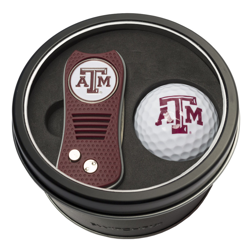 Texas A&M Aggies Switchblade Divot Tool and Golf Ball Gift Pack