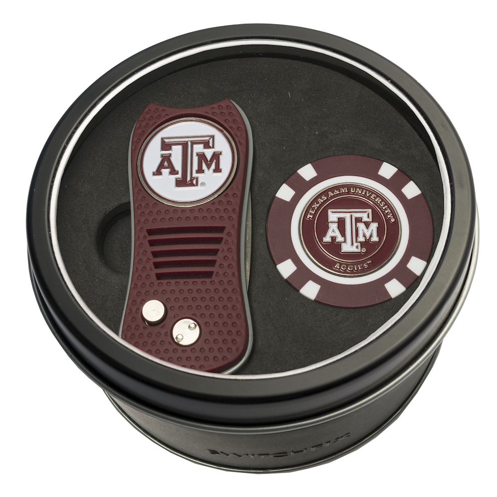 Texas A&M Aggies Switchblade Divot Tool and Golf Chip Gift Pack