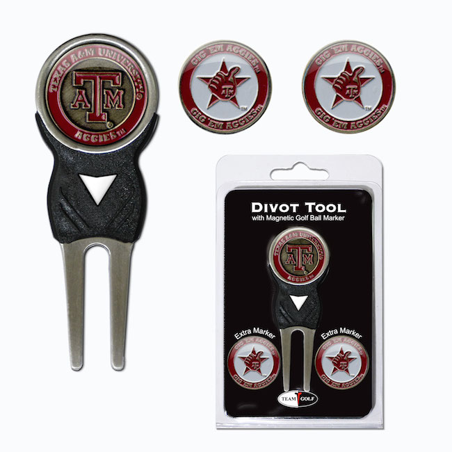 Texas A&M Aggies 3 Marker Signature Divot Tool Pack