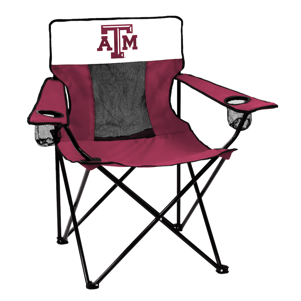 Texas A&M Aggies ELITE logo folding camp style chair
