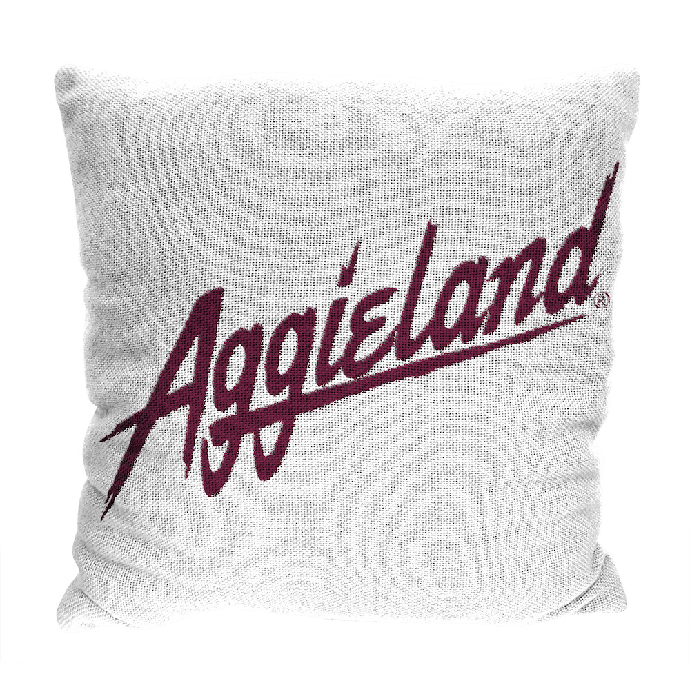 Texas A&M Aggies Double Sided INVERT Woven Pillow