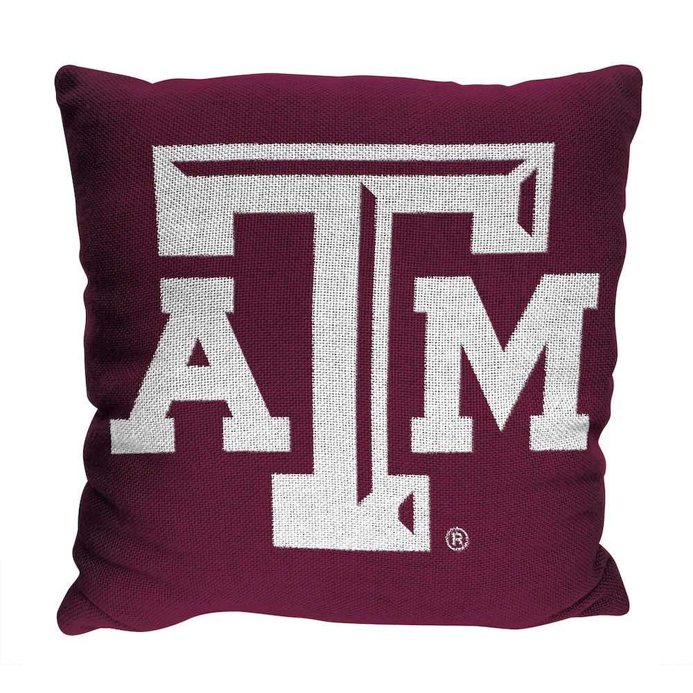 Texas A&M Aggies Double Sided INVERT Woven Pillow