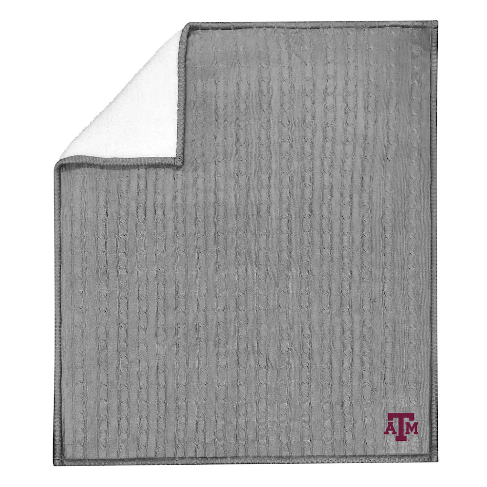 Texas A&M Aggies Knit Sweater Throw Blanket