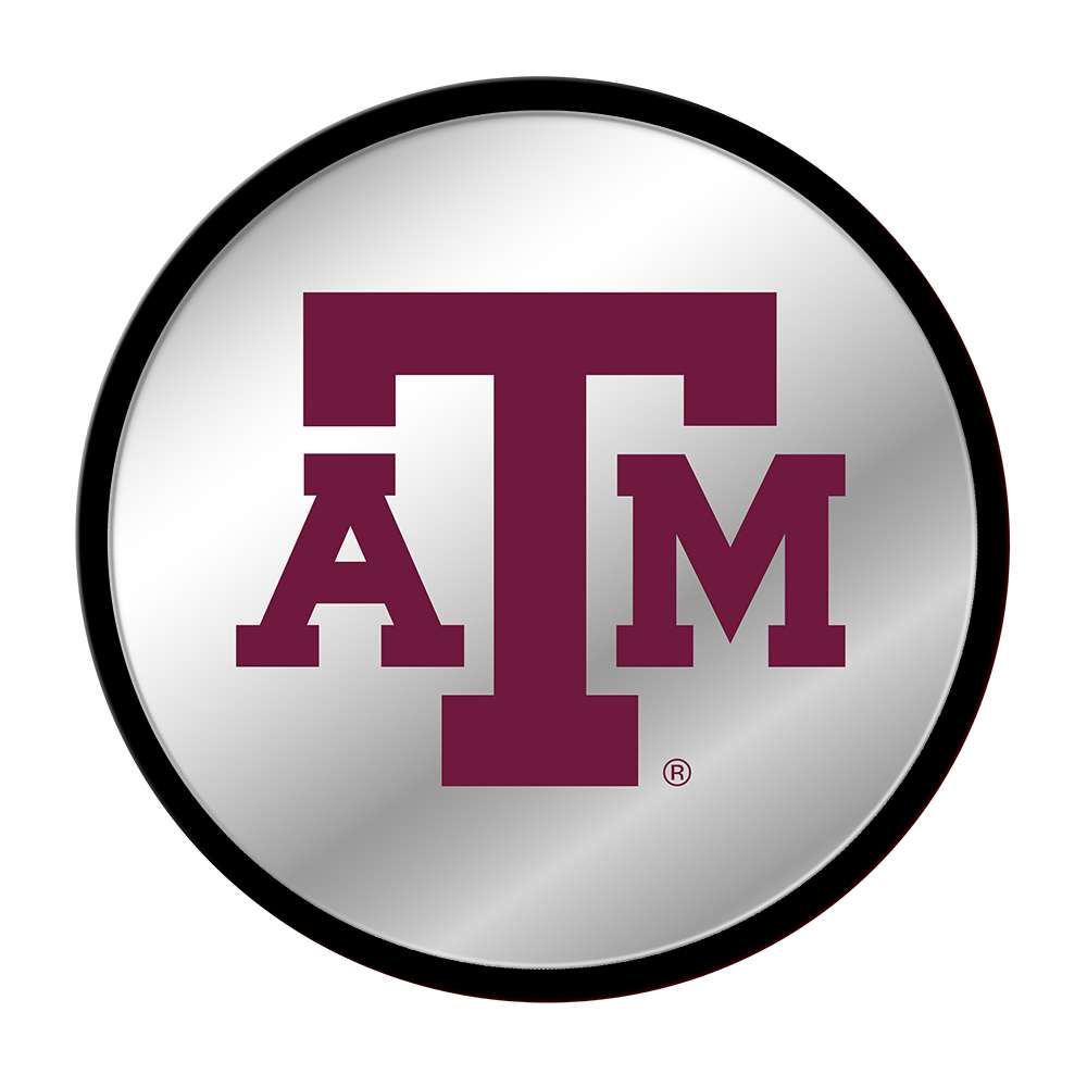 Texas A&M Aggies Modern Disc Mirrored Wall Sign