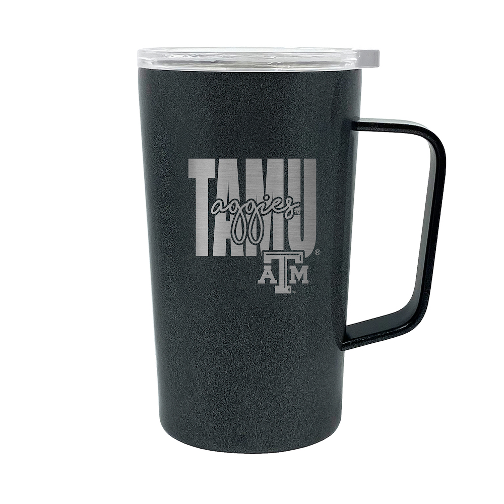 Texas A&M Aggies 18 oz HUSTLE Travel Mug - ONYX