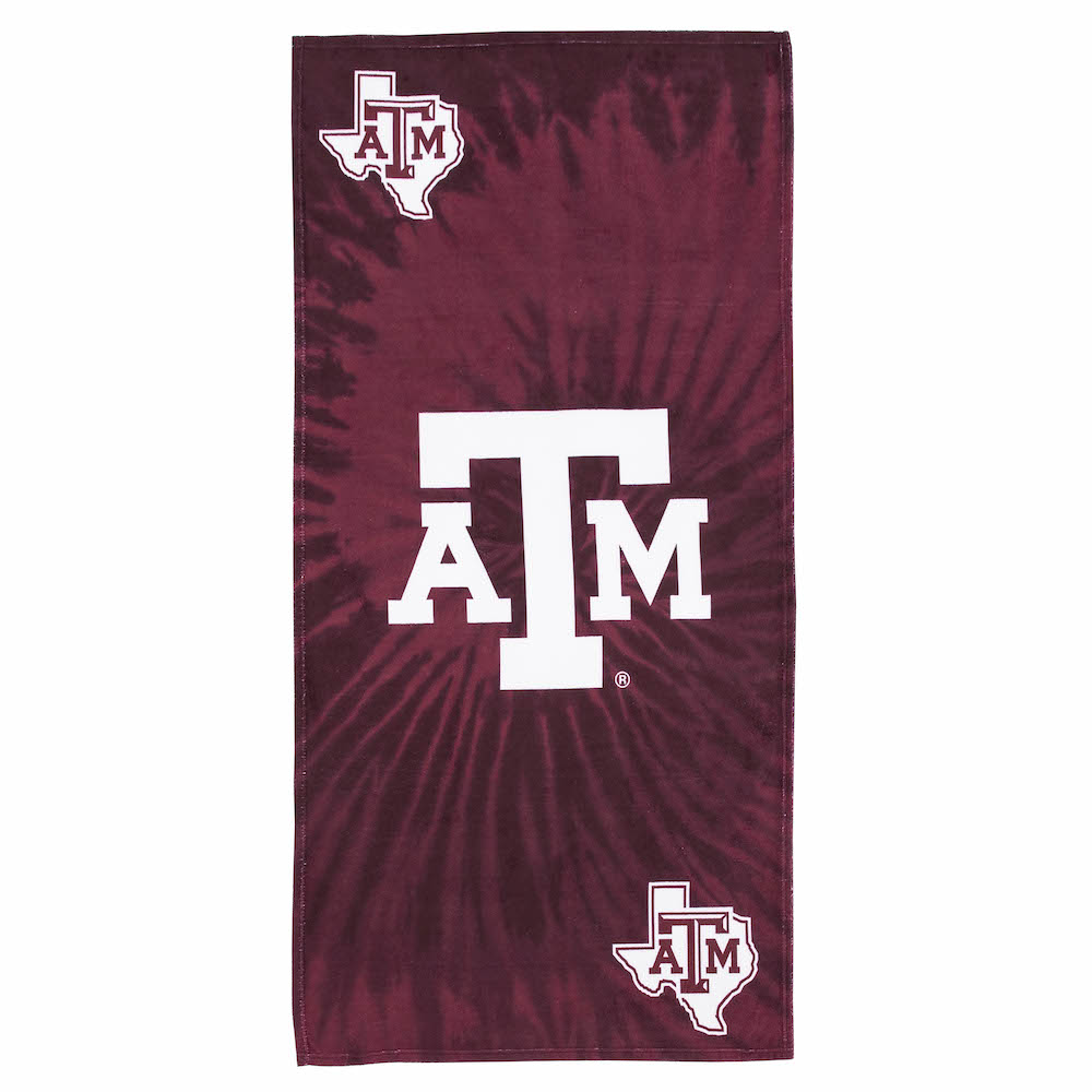 Texas A&M Aggies Pyschedelic 30x60 Beach Towel