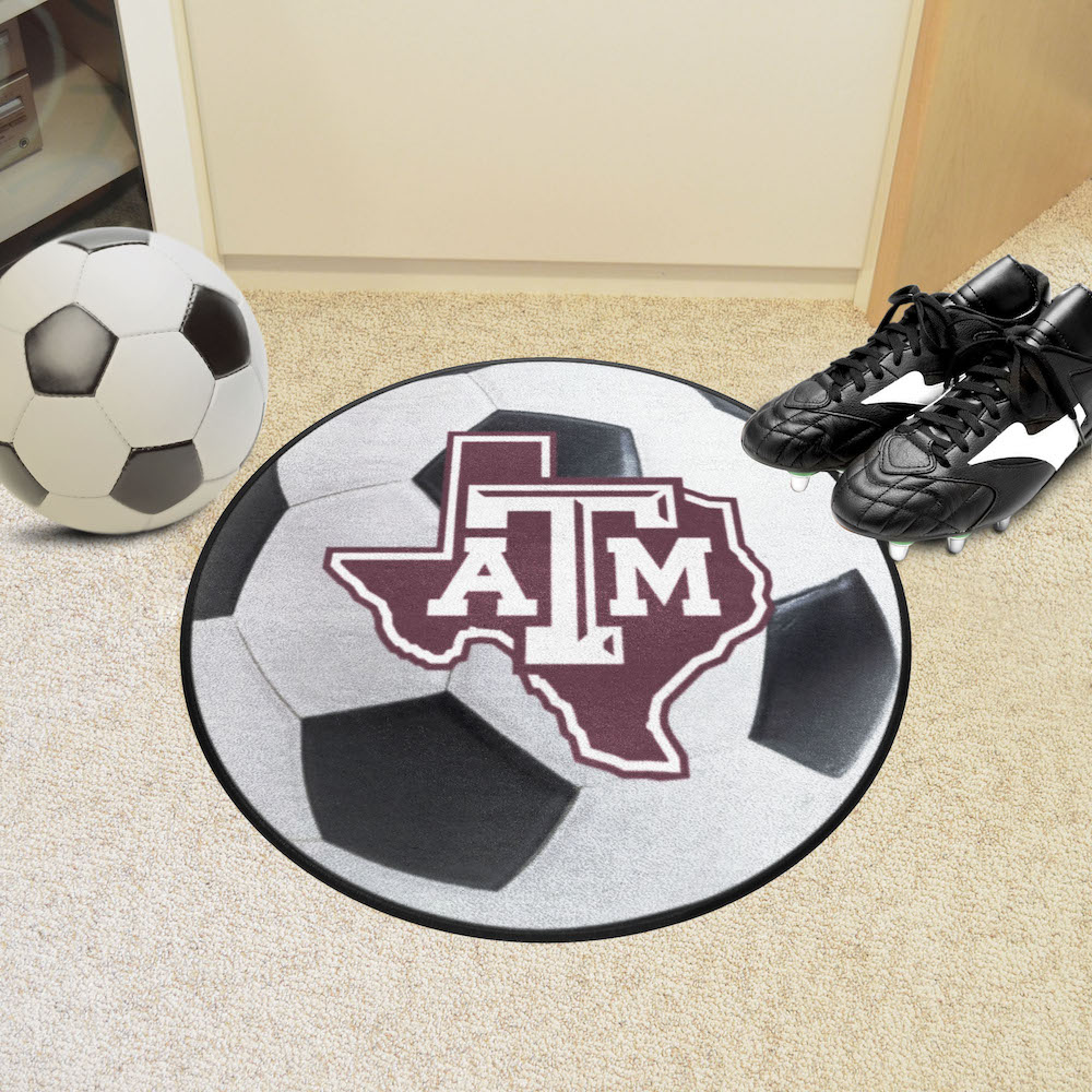 Texas A&M Aggies SOCCER BALL Mat - Alt Logo