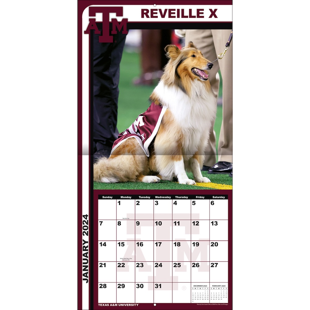 Texas A&M Aggies 2025 NCAA Team Wall Calendar