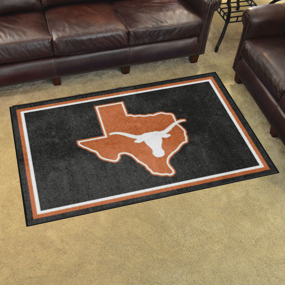 Texas Longhorns 4x6 Area Rug - 2nd Logo