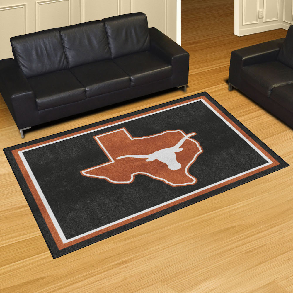 Texas Longhorns 5x8 Area Rug - 2nd Logo