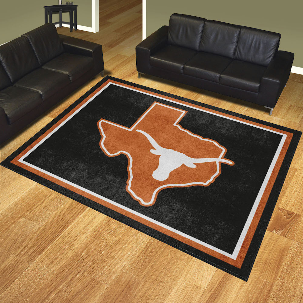 Texas Longhorns Ultra Plush 8x10 Area Rug - 2nd Logo