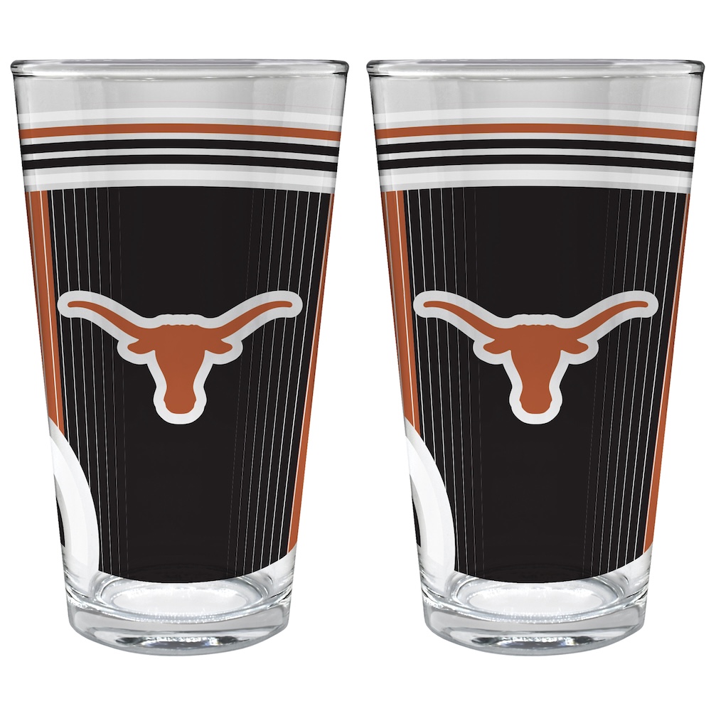 Texas Longhorns COOL VIBES 2 pc Pint Glass Set