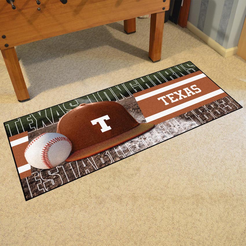 Texas Longhorns 30 x 72 Baseball Carpet Runner